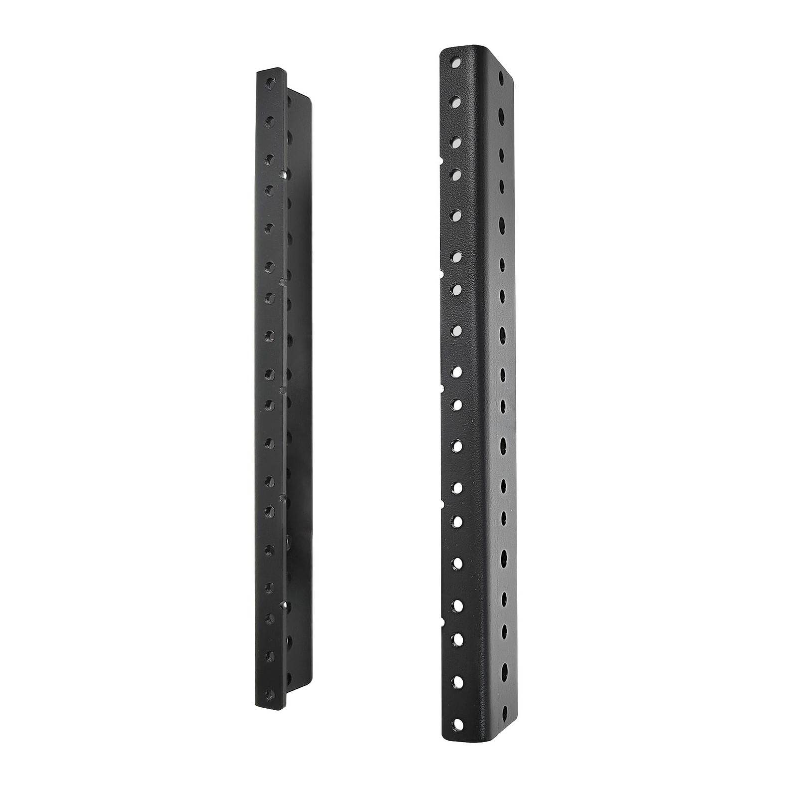 2 PCS 6U Rack Rails, Tapered Holes Rack Mount Rails for Recording & Network Wood
