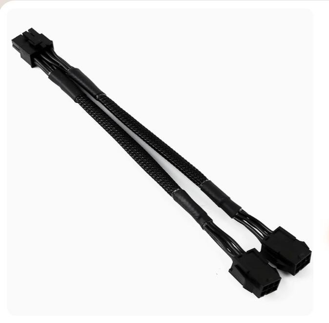 20CM Power Adapter Graphics Card Cable 6PIN to 8PIN Dual Network Cable ===