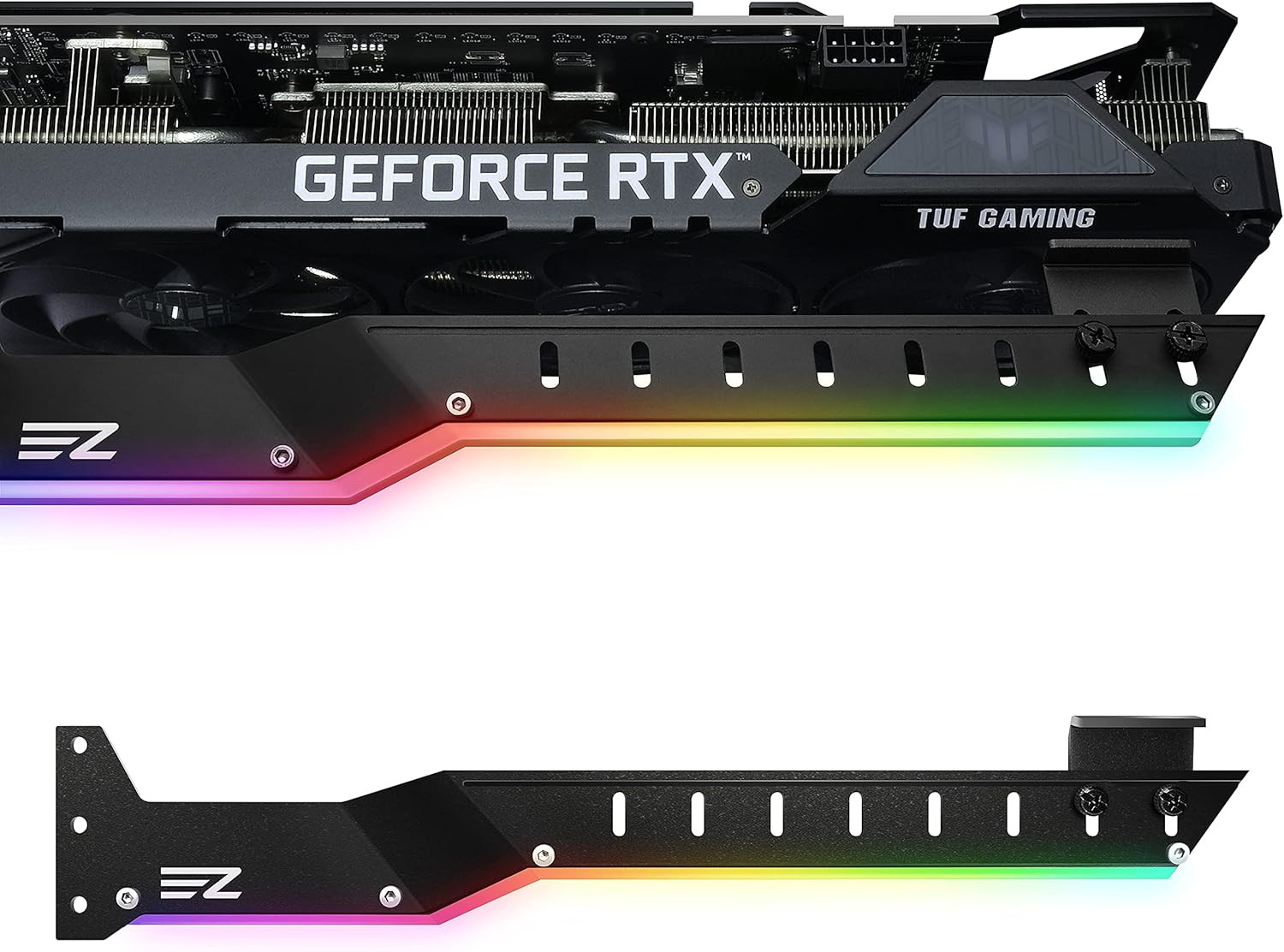 309EZ ARGB GPU Holder Brace, Graphics Card Support Bracket, Black | 5V 3-Pin ARG