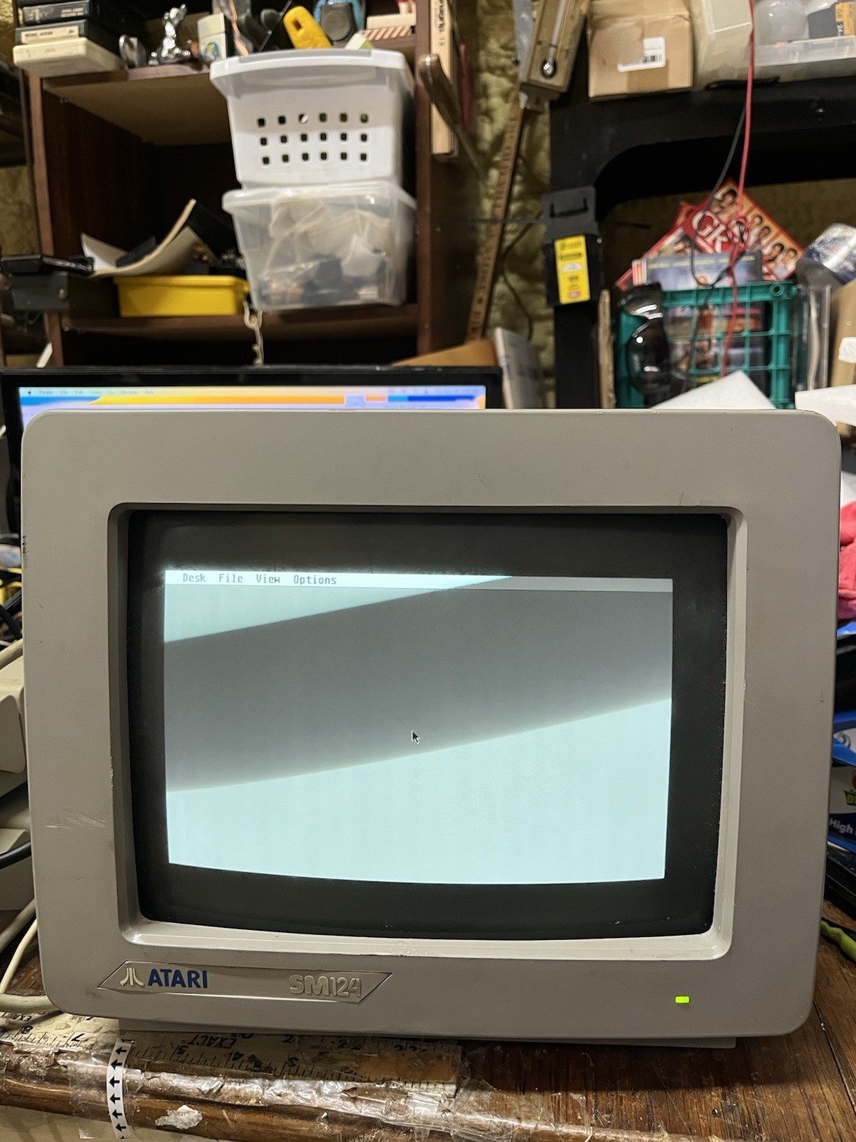 Atari SM124 Monochrome Monitor – Tested & Working No Power Cord