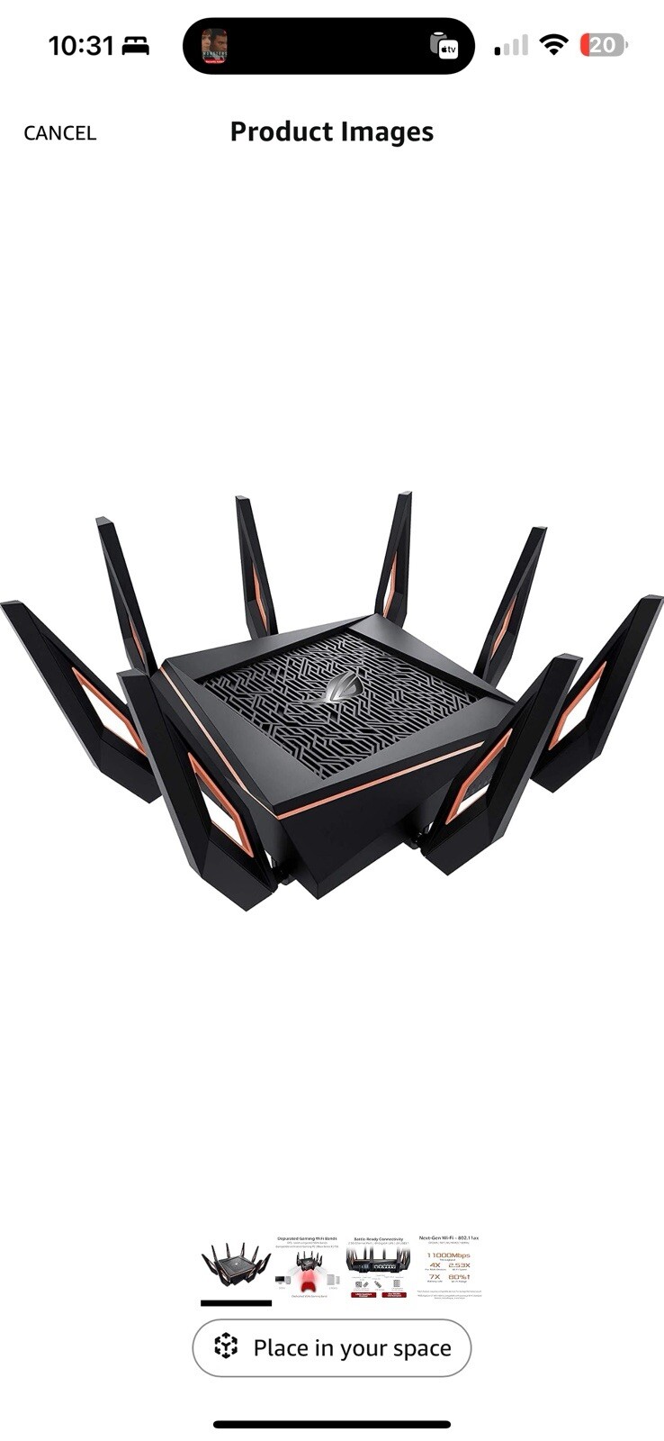 ASUS ROG Rapture AX11000 Tri Band Gigabit Wireless Router (GT-AX11000)