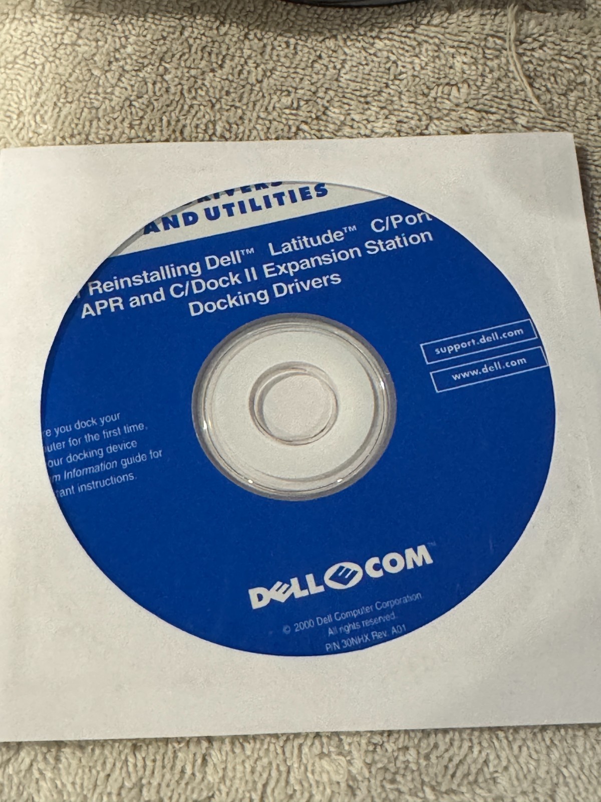 Dell Drivers & Utilities For Reinstalling Dell Latitude C/Port II APR and C/Dock