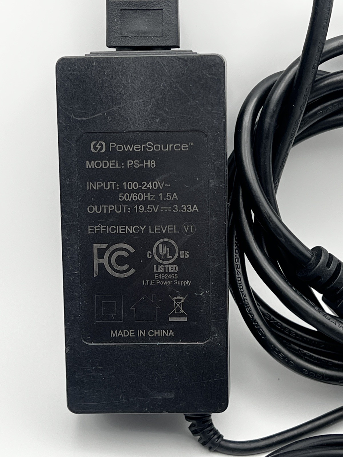 Power Source PS-H8 19.5V 65W AC/DC Adapter Very good 😊 