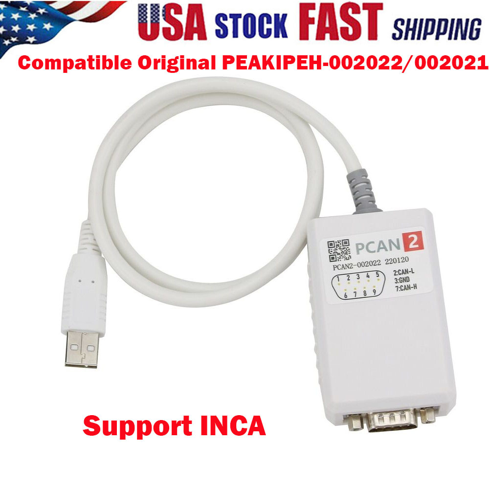 PCAN USB to CAN Adapter Compatible PEAKIPEH-002022/002021 Support INCA