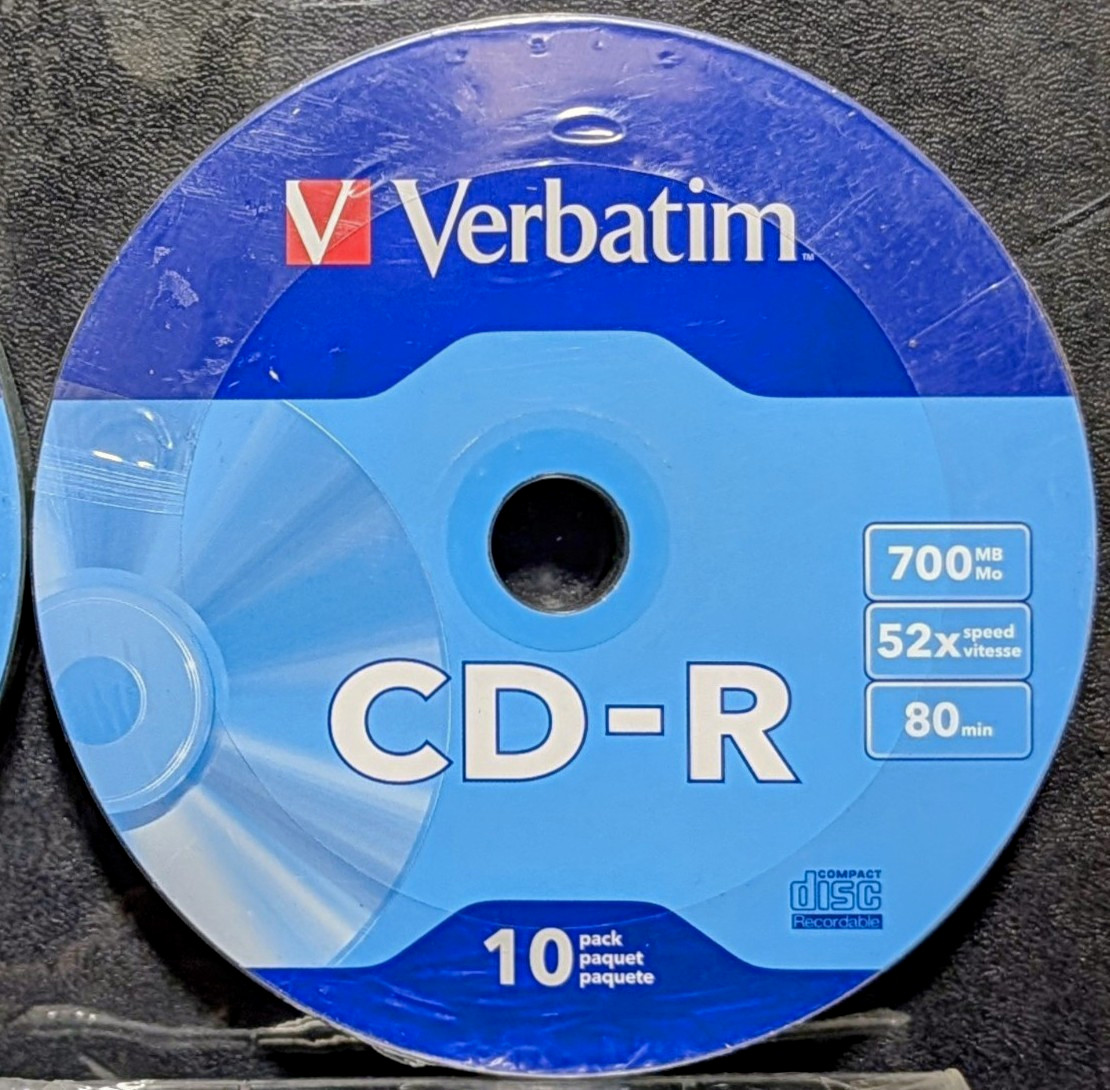 Two Pack Lot Verbatim CD-R Recordable Discs 700MB 52x 80min  10-Pack