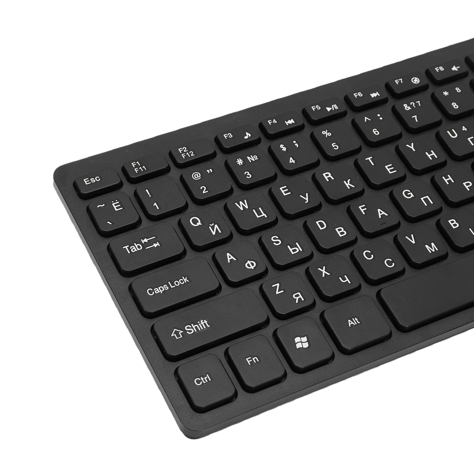 Slim Russian Keyboard Mouse Combo 78 Keys For PC Laptop Excellent