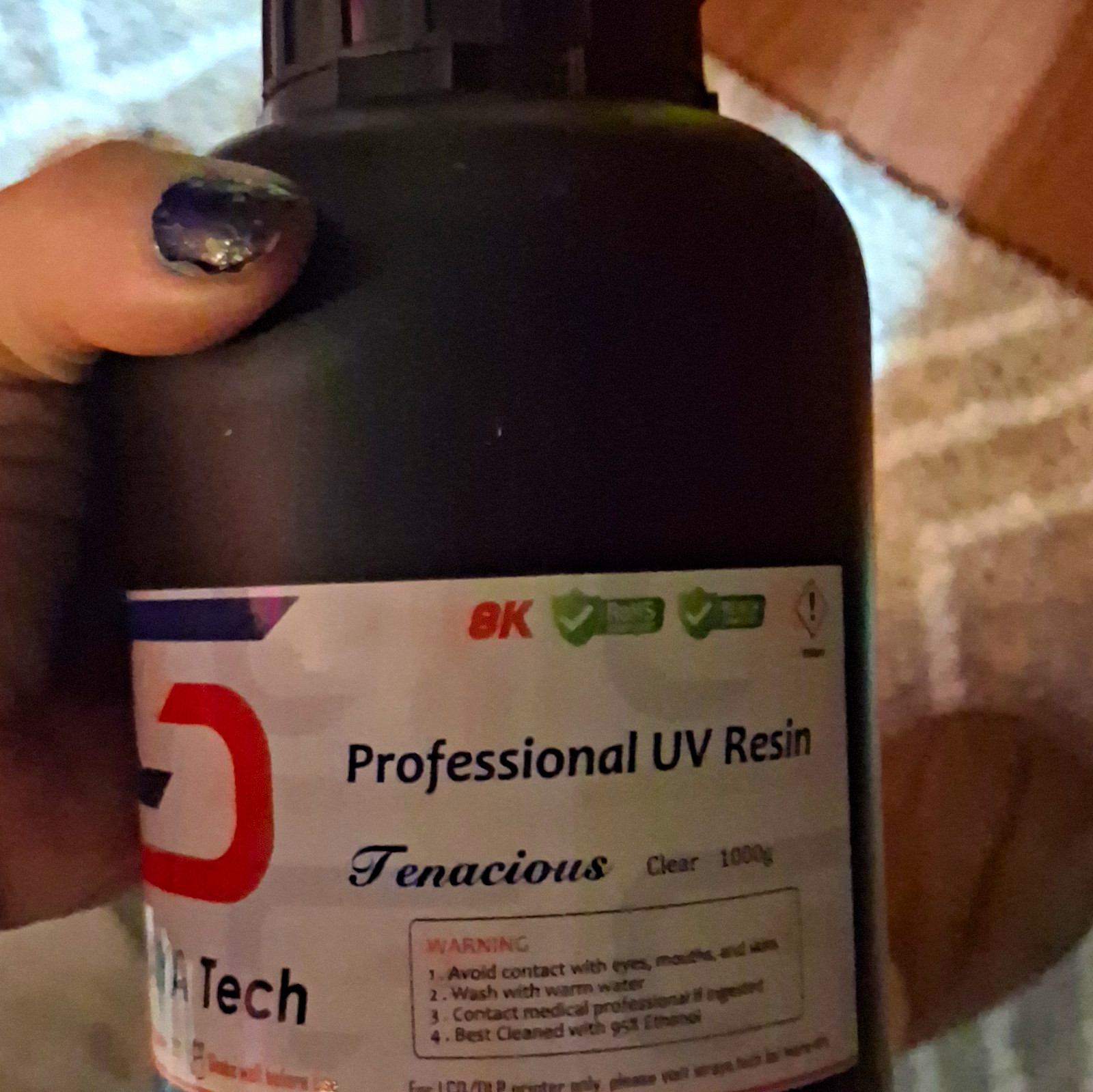 Siraya Tech Tenacious & Fast UV Resin Clear/Navy Gray 1000g for LCD/DLP
