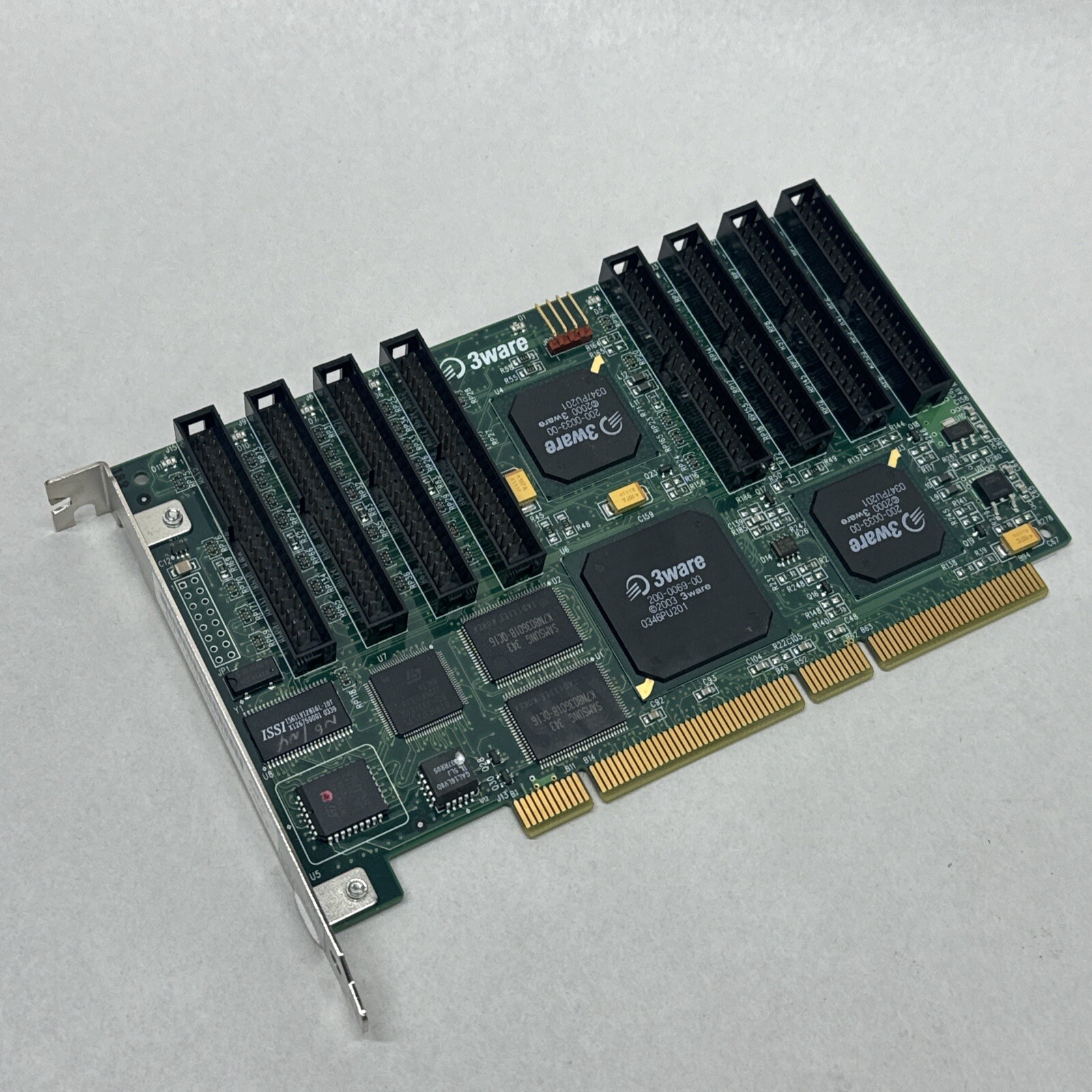 3Ware Escalade 8 Channel IDE/PATA RAID Controller Card P/N 700-0119-00 A Board