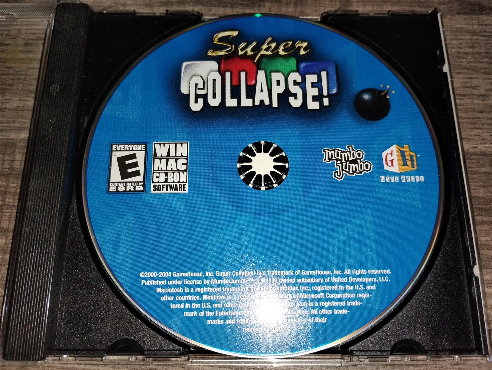 Super Collapse PC/Mac CD-ROM Game House MumboJumbo 2004 Windows 98/Me/2000/XP