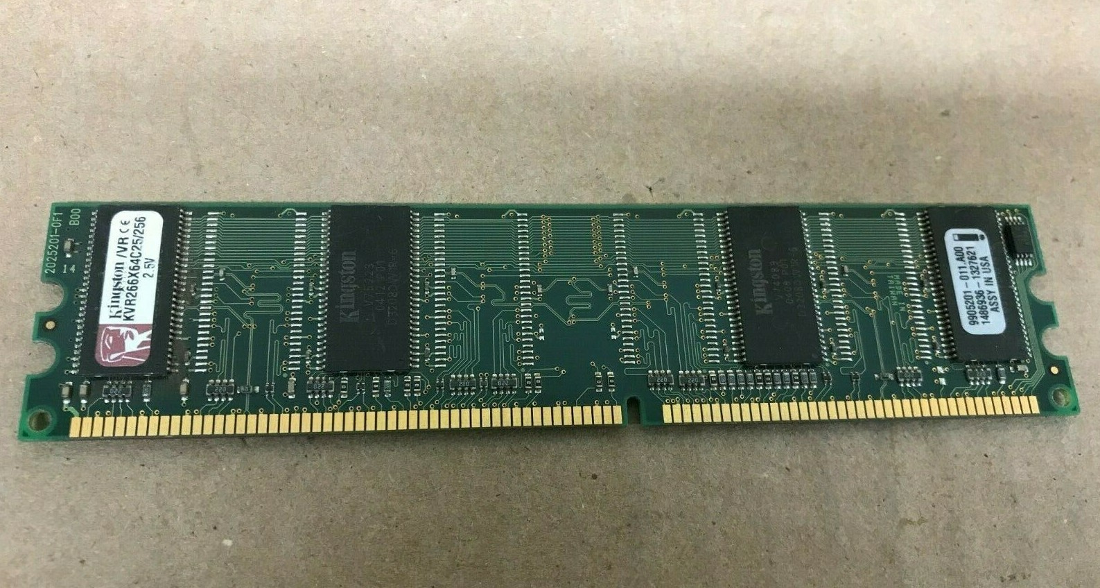 Kingston KVR266X64C25/256 256MB DDR Desktop RAM Memory