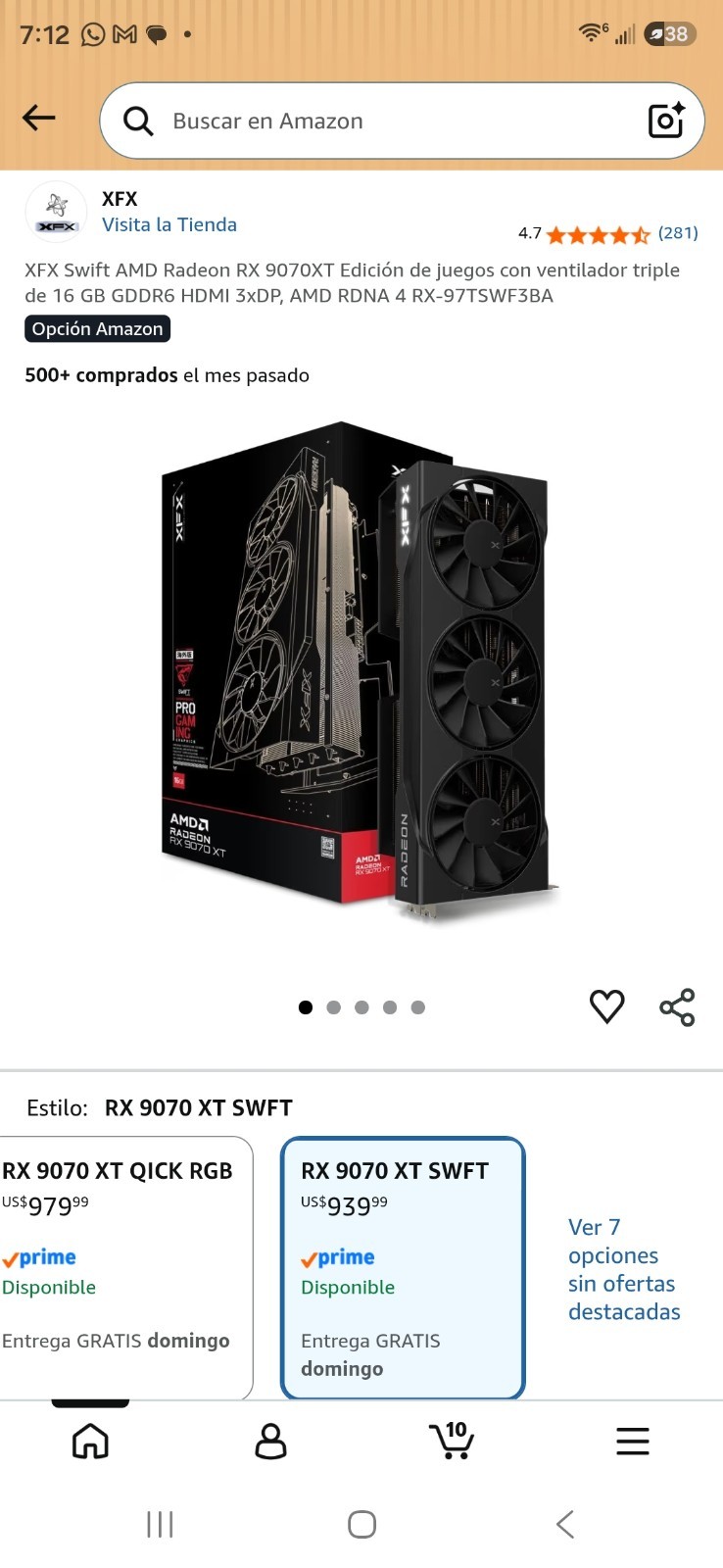 XFX Swift AMD Radeon RX 9070 XT Triple Fan Gaming Edition RX-97TSWF3B9 Brand NEW