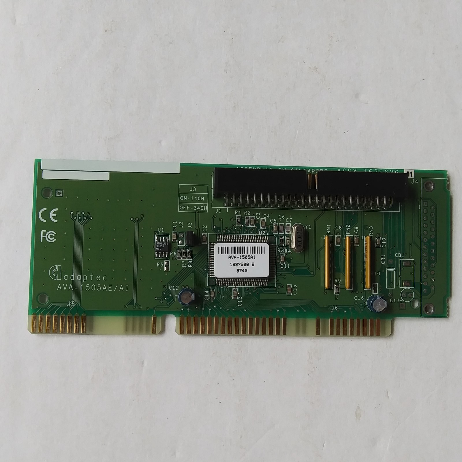 Adaptec AVA-1505AE/AI ISA SCSI Host Adapter Controller Card Vintage Tested