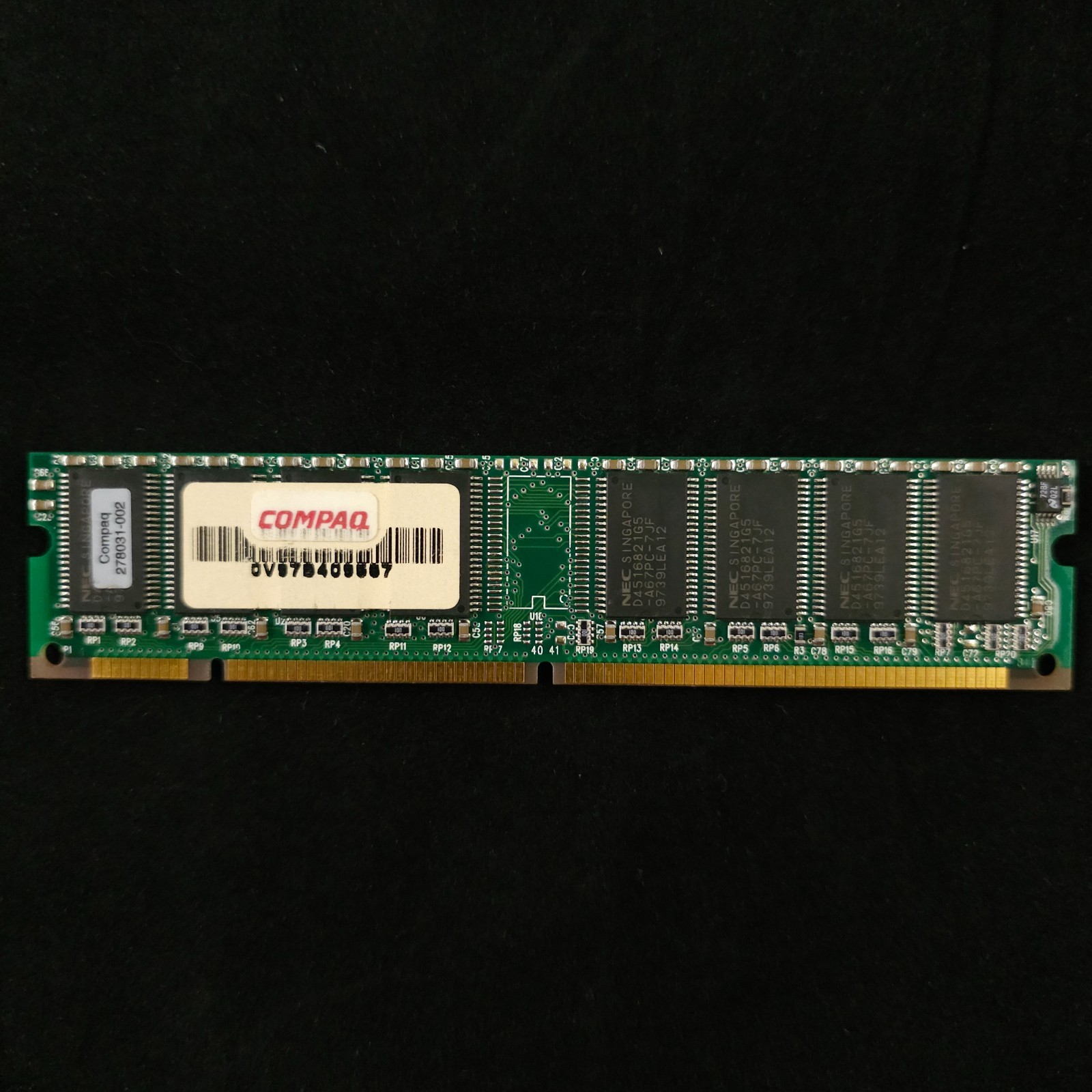 Compaq 32MB SDRAM DIMM (P/N 278031-002) 168-Pin PC66 66MHz NEC D45168 *UNTESTED*