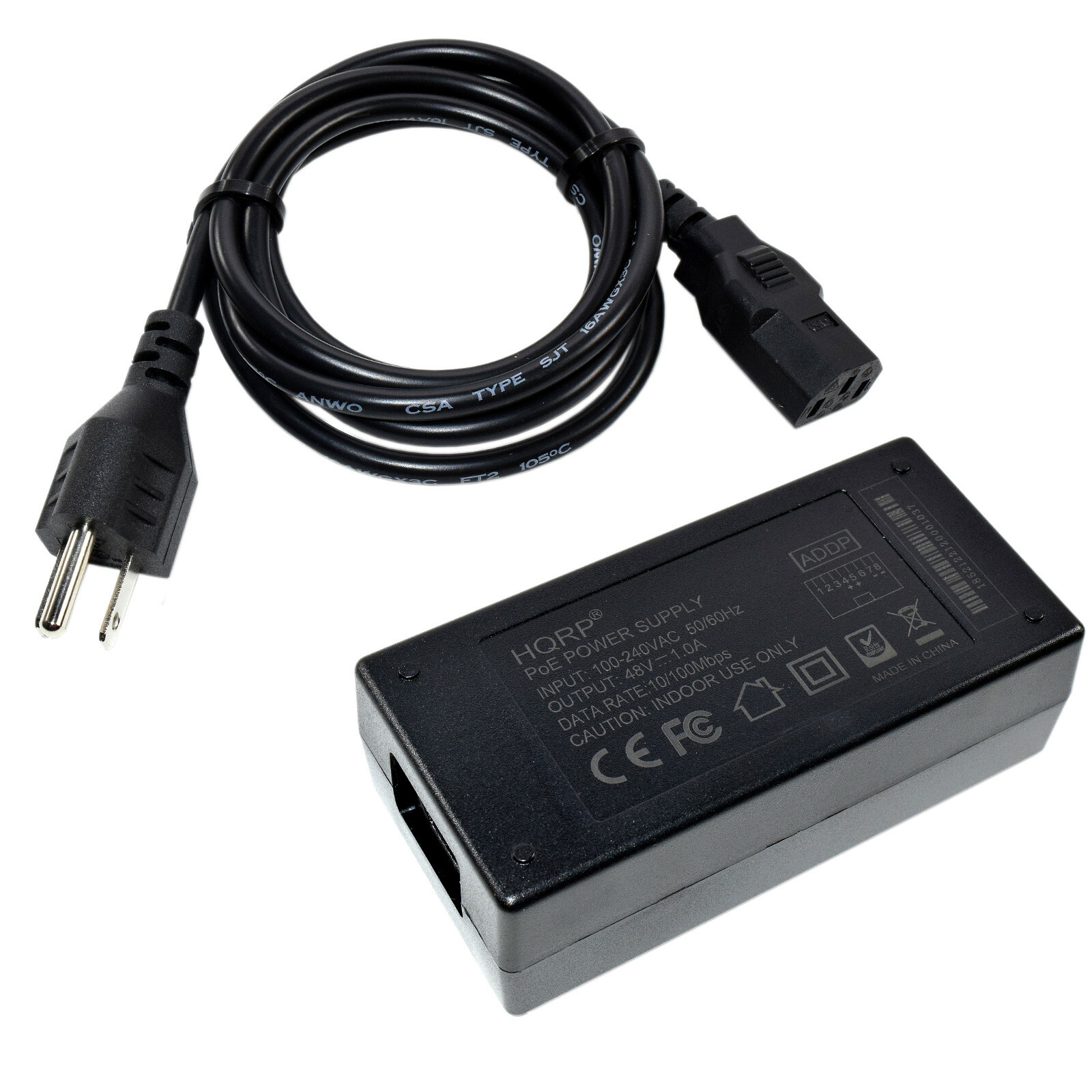 48V POE Power Supply Injector IEEE802.3af for Mitel 5000 Series IP Phone