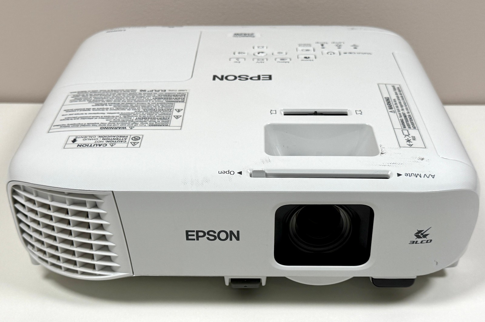 Epson PowerLite 2142W 4200 Lumens WXGA 3LCD Projector 2494 Lamp Hours