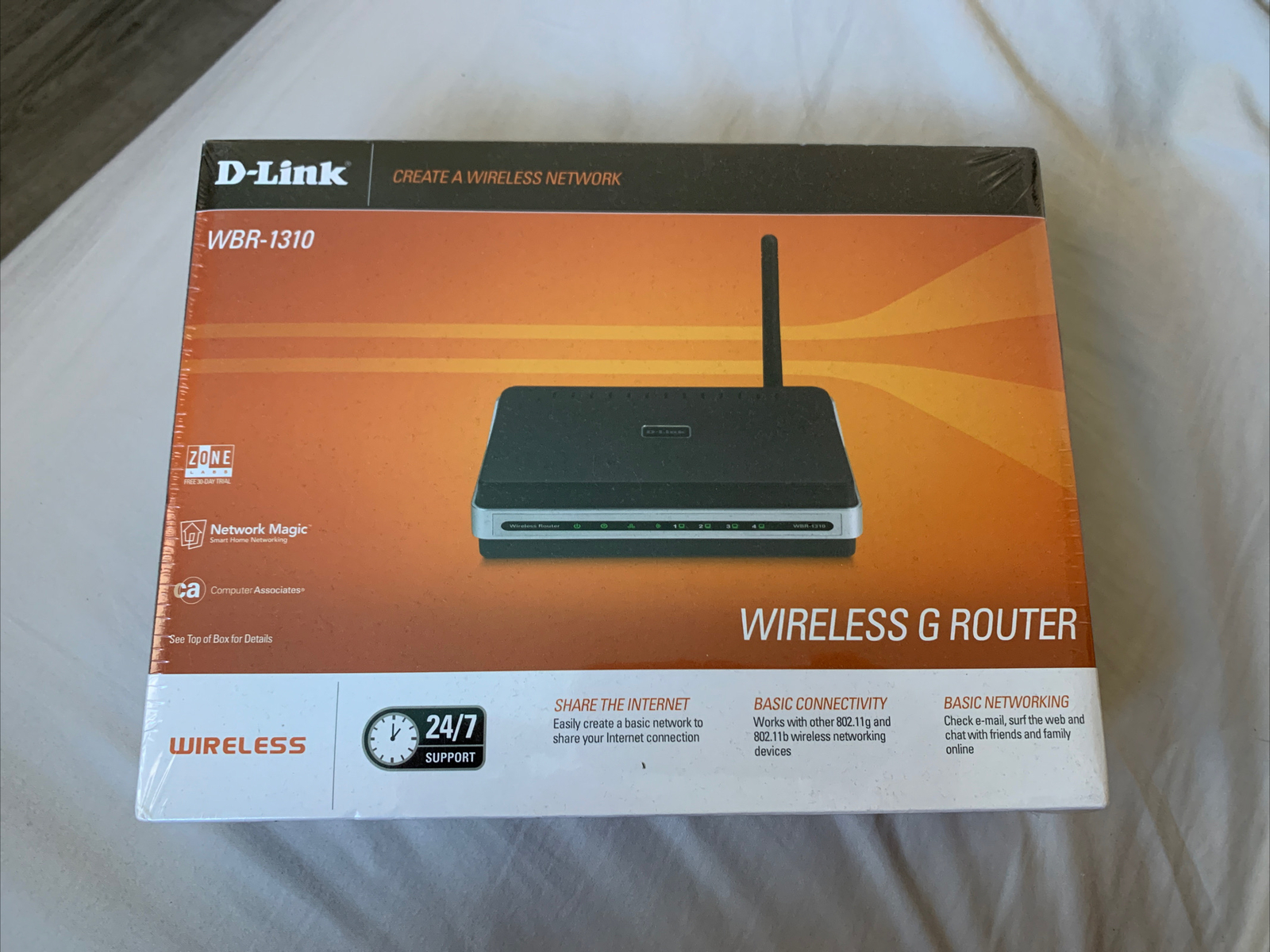 D-Link WBR-1310 54 Mbps 4-Port 10/100 Wireless G Router New In Plastic