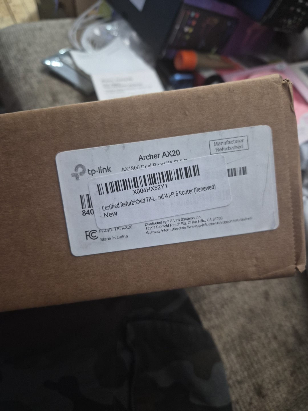 Tp-Link Ax1800 Dual Band wifi 6 Router Certified 