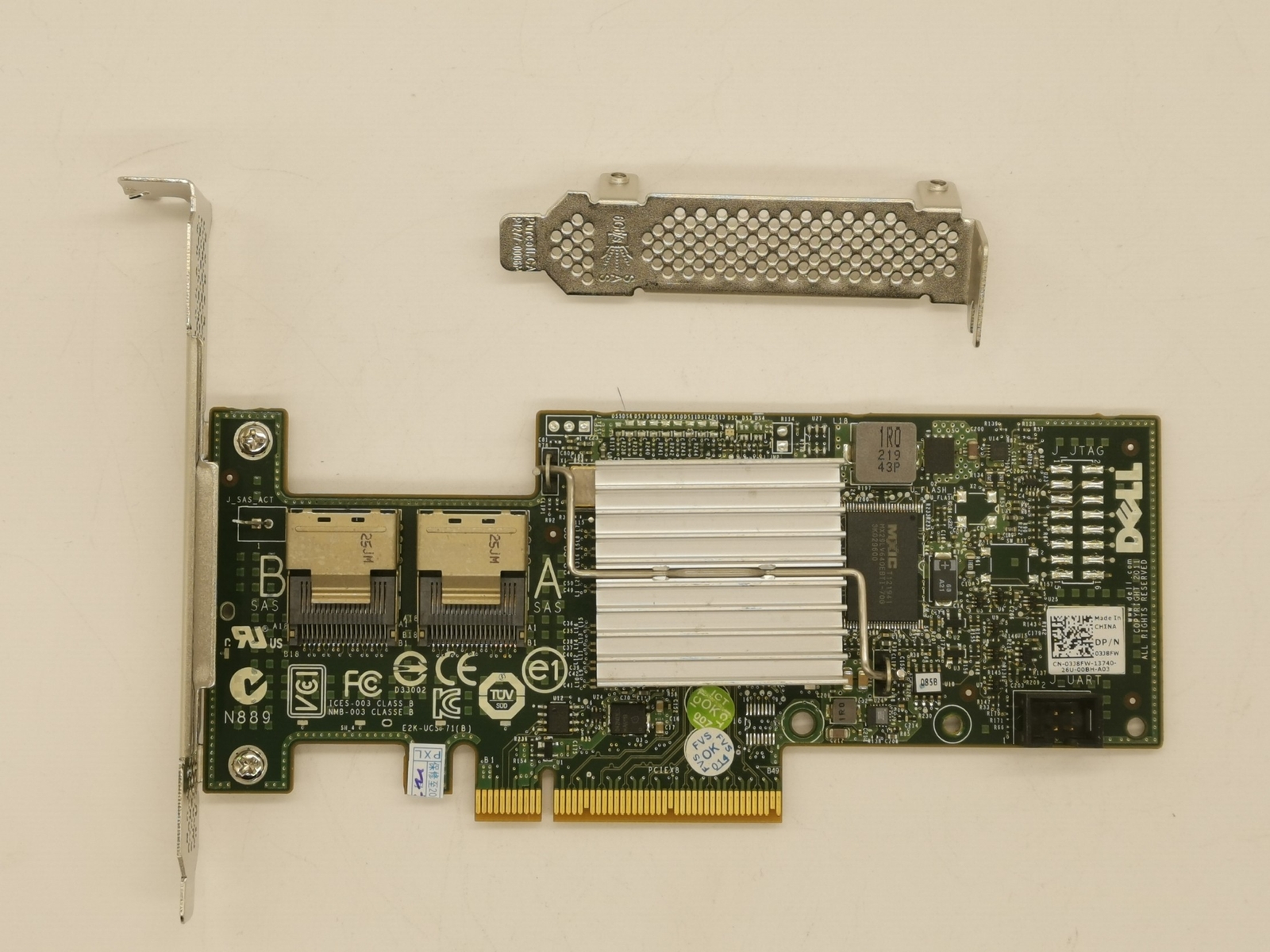 Dell PERC 47MCV H200 6Gb PCI-e SAS SATA 8-Port Raid Controller 047MCV