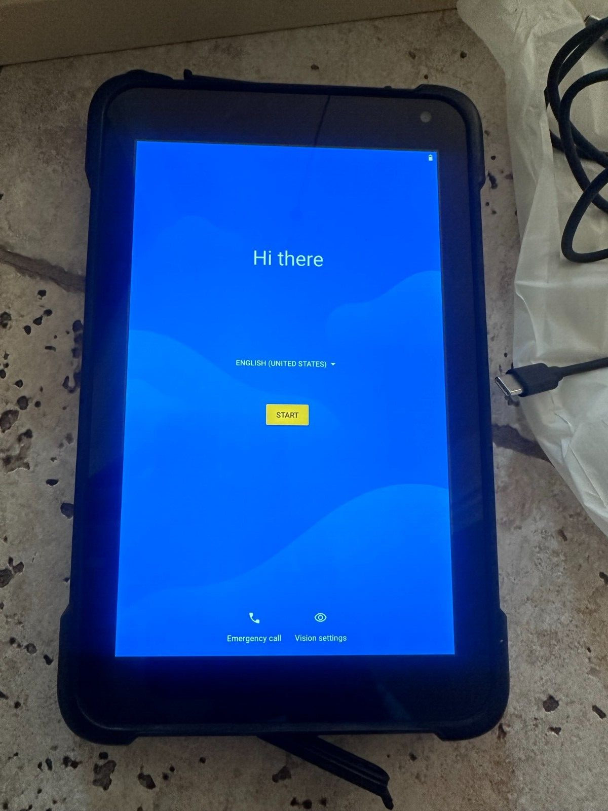 EM-Q86 8" Rugged Tablet 4gb 64gb Black Android 10 Unlocked In Box