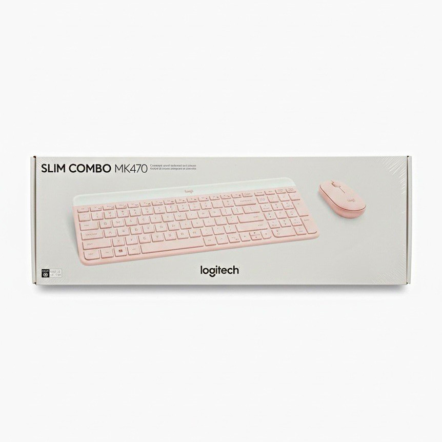 Logitech MK470 Slim Combo Wireless Quiet Keys English QWERTY Keyboard & Mouse