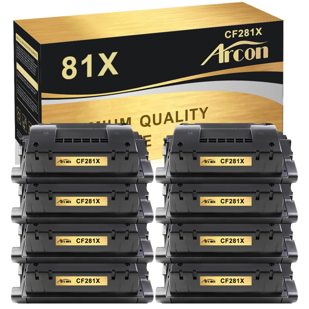 8PK CF281X 81X Toner Compatible For HP LaserJet Enterprise Flow MFP M630dn M630z