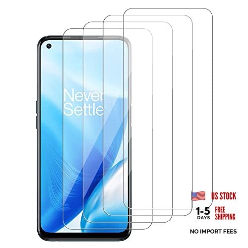 4 Pack Glass Screen Protector Compatible for 9H Hardness OnePlus Nord N200 5G