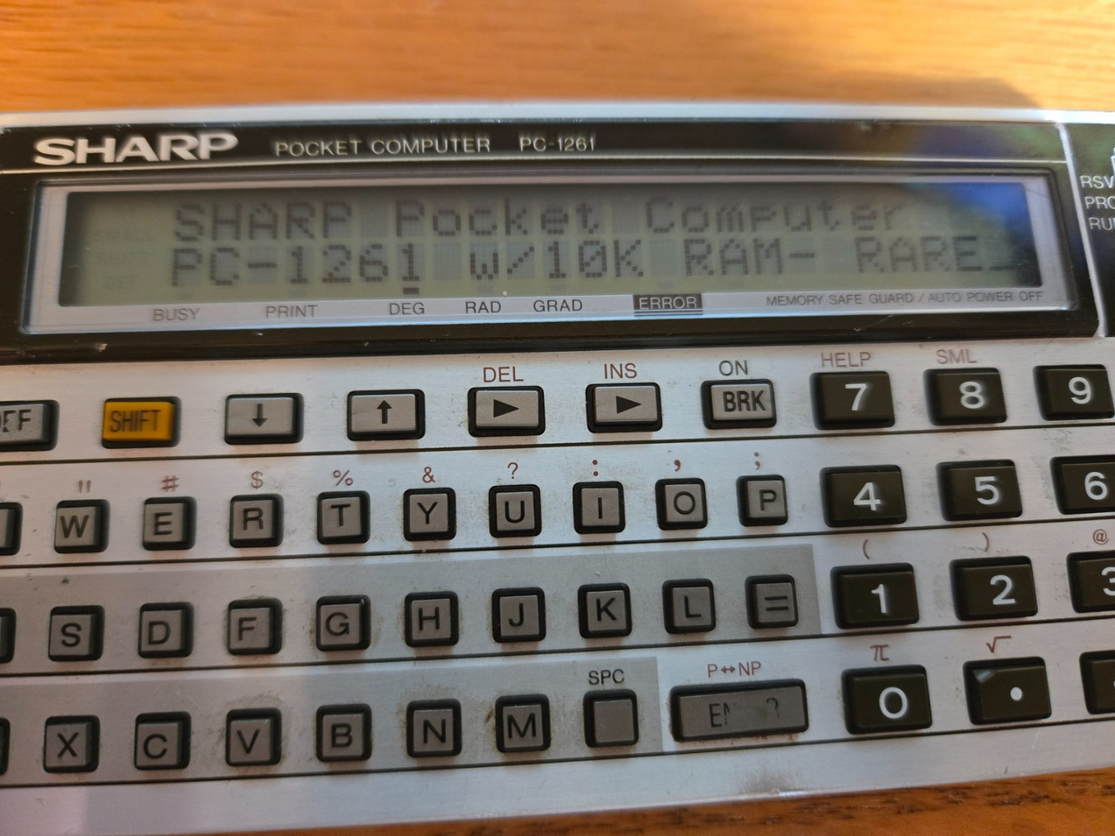 Vintage Sharp Pocket Computer PC-1261 VERY RARE