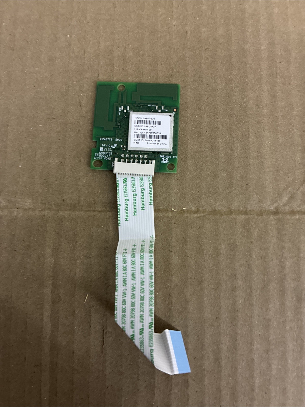 HP Color LaserJet Pro MFP 3301sdw WiFi Wireless Module 0960-4630 OEM TESTED
