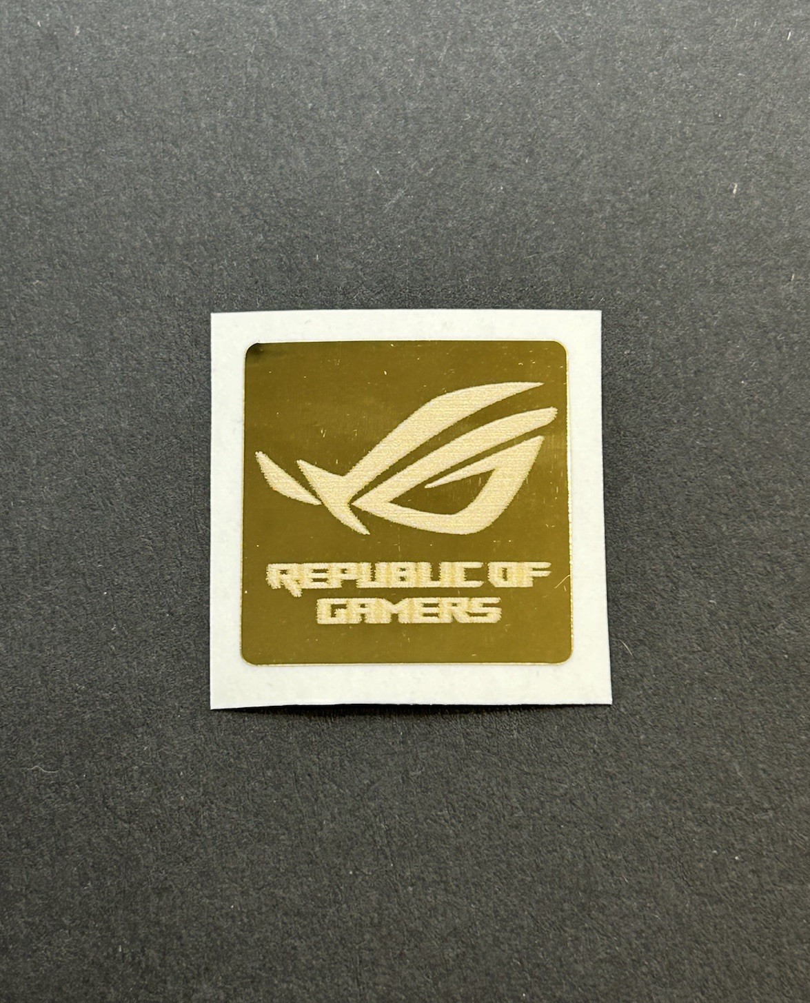 1x Asus ROG Golden Desktop / Laptop Custom Sticker Label (NEW)