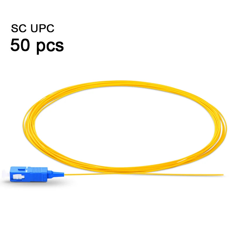 ONTi SC APC/UPC Fiber Optic Pigtail 9/125 Single Mode 1M Simplex 0.9mm