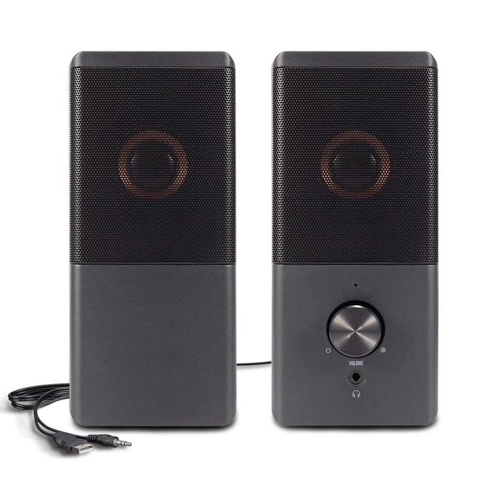ROSON 2.0 Computer Speakers A-293 Active Stereo Volume Control Headphone Jack