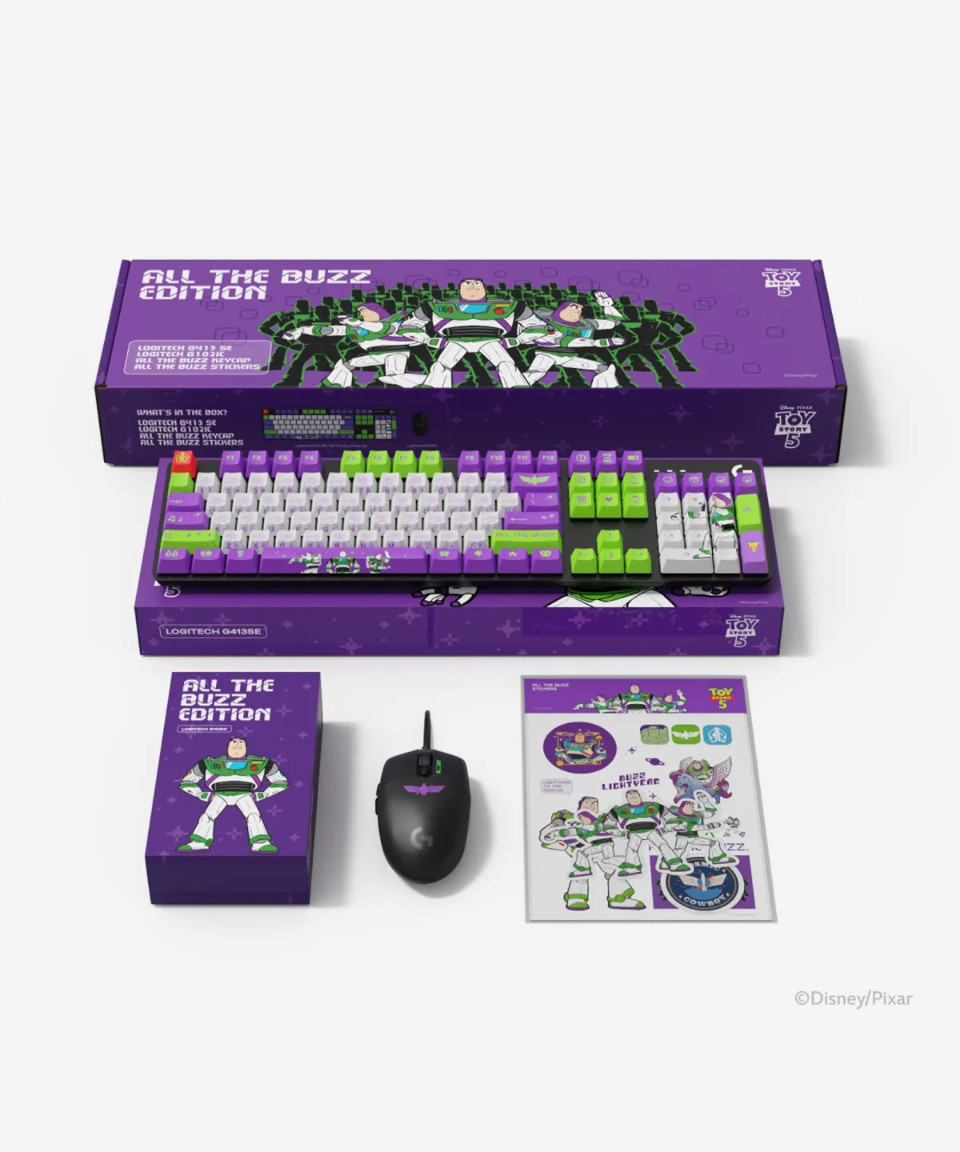 Toy Story Buzz Lightyear Logitech G413 SE Keyboard G102 Mouse Set Limited Korea