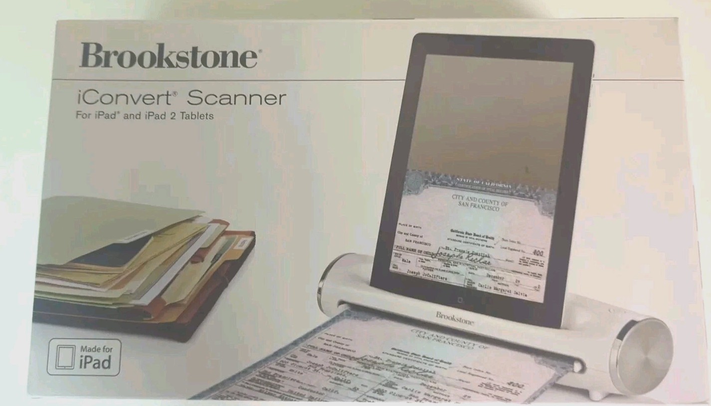 Brookstone iConvert Portable Scanner for  iPad & iPad 2 Tablets