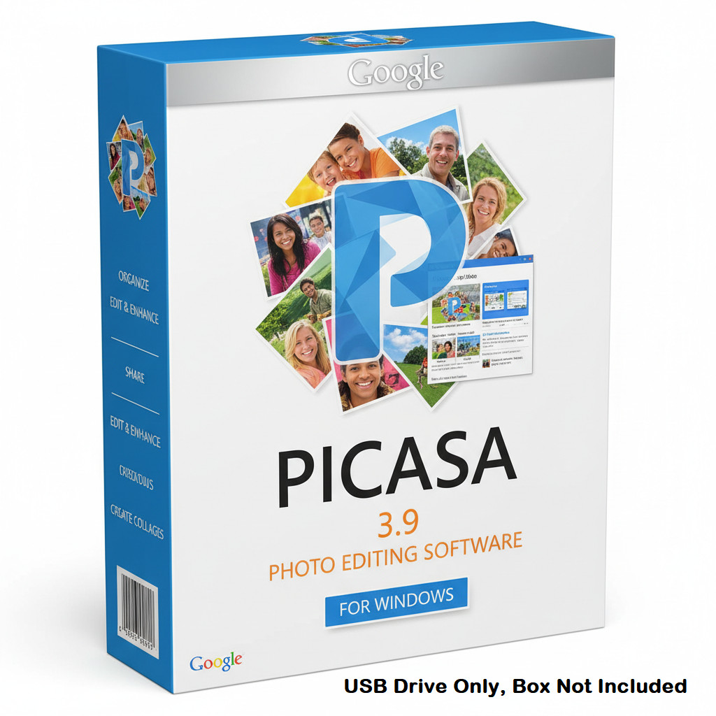 Picasa 3.9 Photo Management Picture Album Manager Software for Windows USB