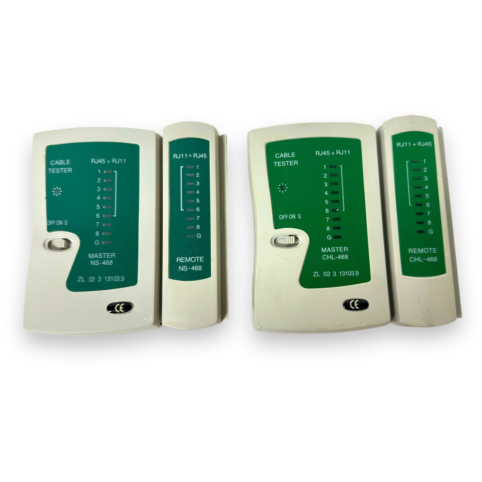 2 Of NSHL468 RJ45-RJ11 Multi-Functional Network LAN Cable Tester Tool Equipment