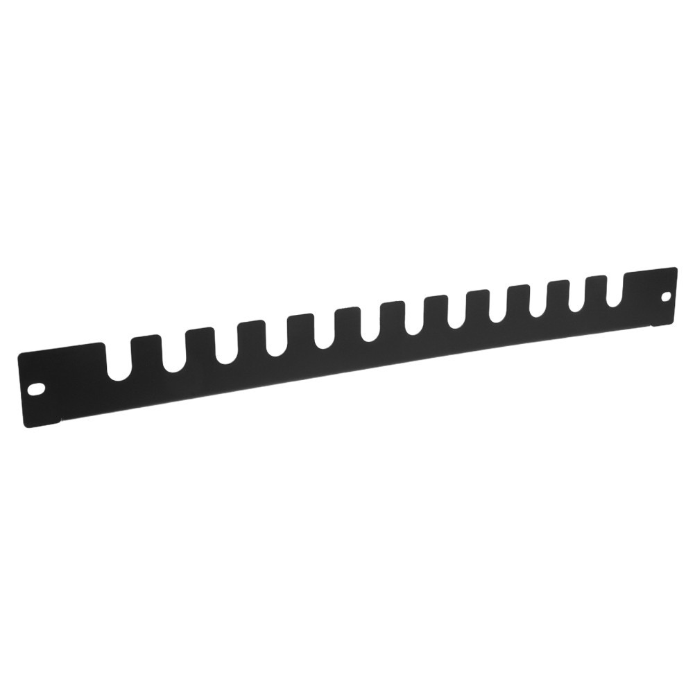 2pcs Single-Sided Fishbone Cable Manager, 19” Cold Rolled Steel Panel