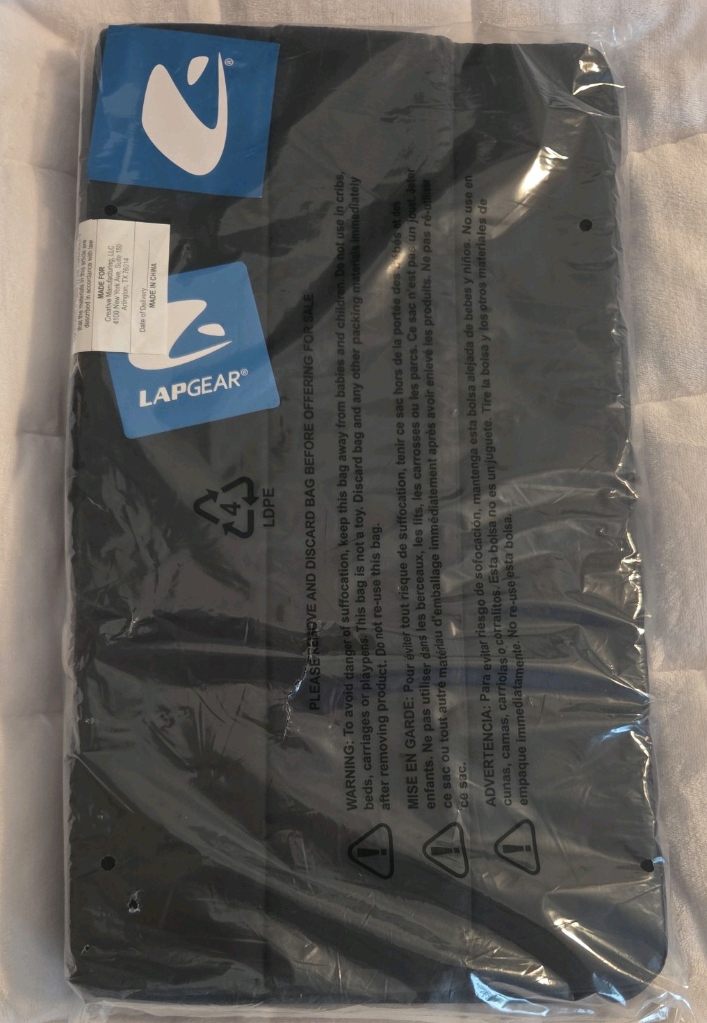 LAPGEAR Extra Large Lap Desk for Laptop - Memory Foam Wrist  Mouse Pad