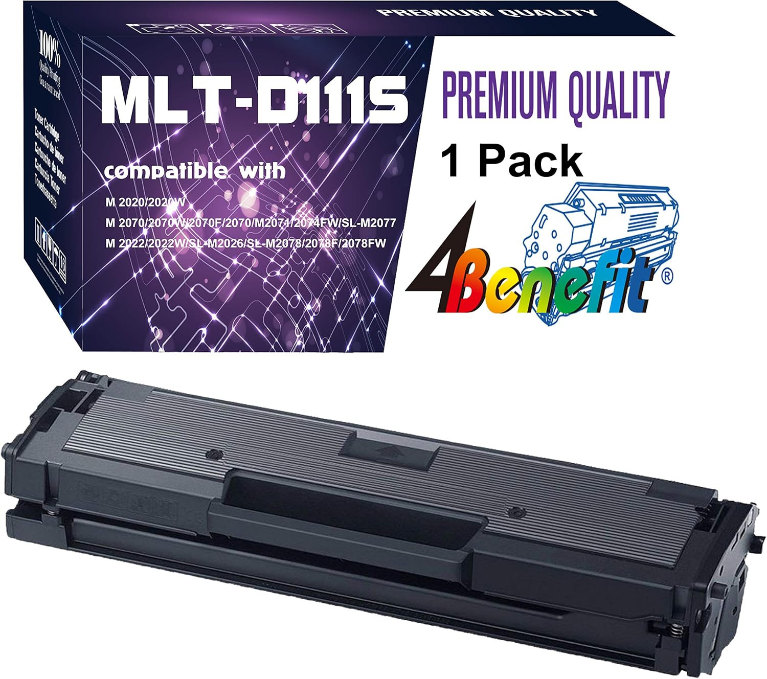 Compatible for MLT-D111S Toner Cartridge MLTD111S (1-Pack) Replacement for 111S