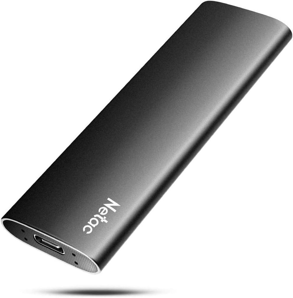 External SSD Netac 250GB USB-C Portable Drive Slim Low Noise
