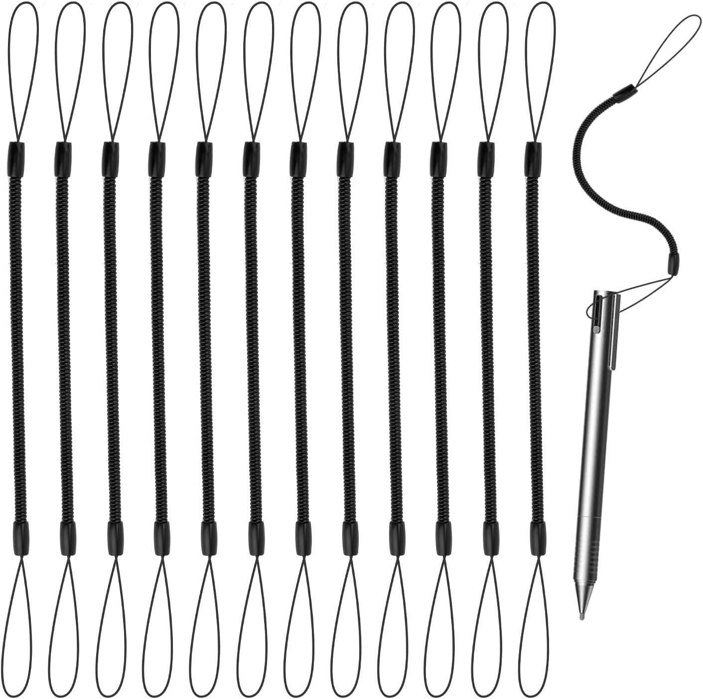 XIHIRCD 12Pcs Elastic Tether Lanyard, 9.4 Inch Touch Pen Tether