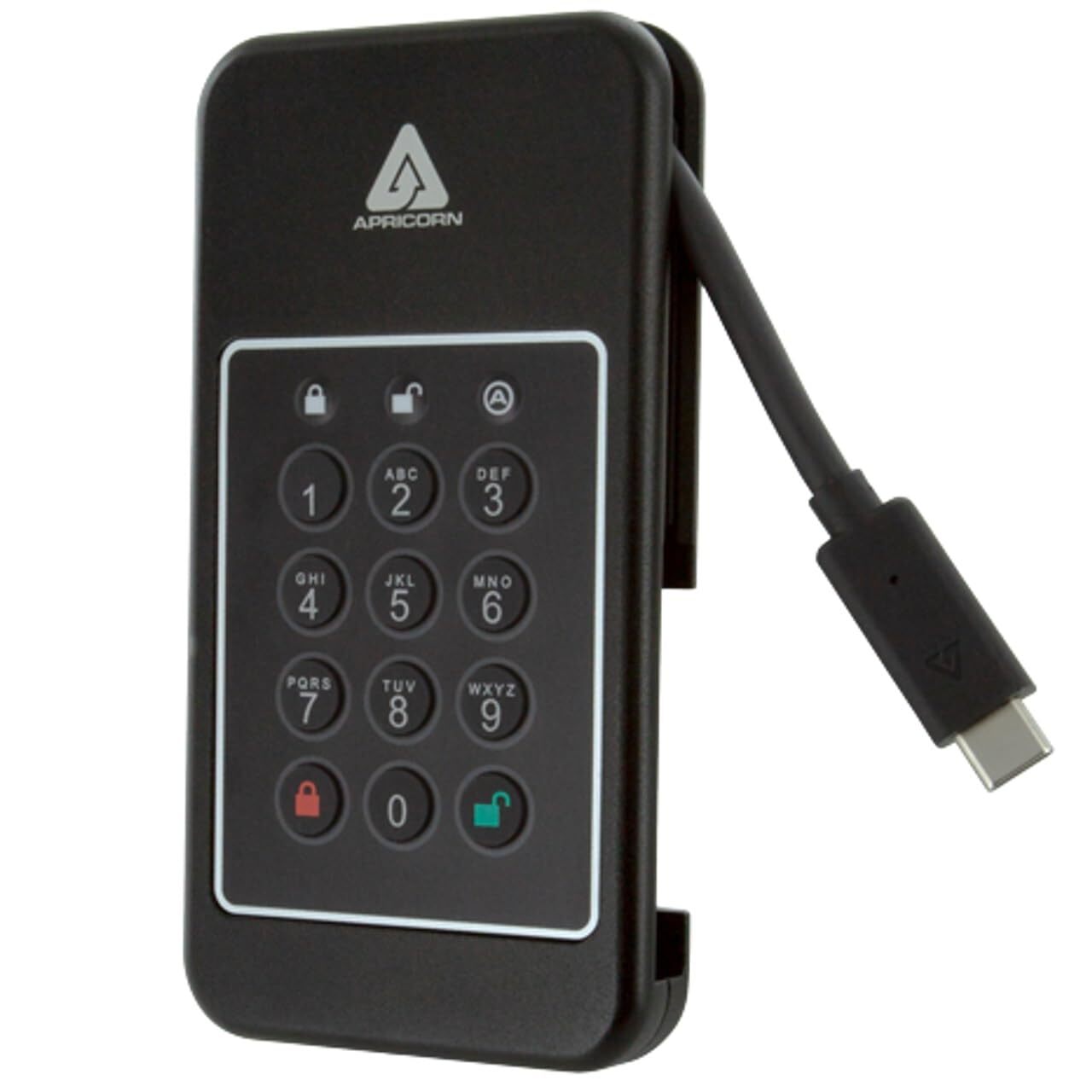 Apricorn 500GB Aegis NVX High Speed Ruggedized SSD USB 3.0 encrypted ANVX-500GB
