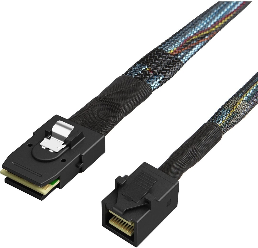 CableCreation Internal Mini SAS HD Cable, 1.6FT Mini SAS SFF-8643 to Mini SAS 36