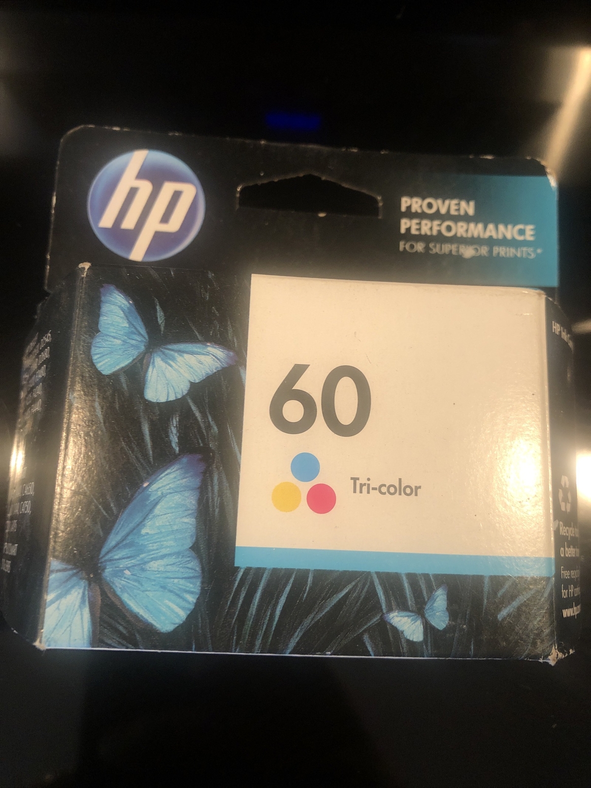 HP 60 (CC643WN#140) Tri-Color Ink Cartridge