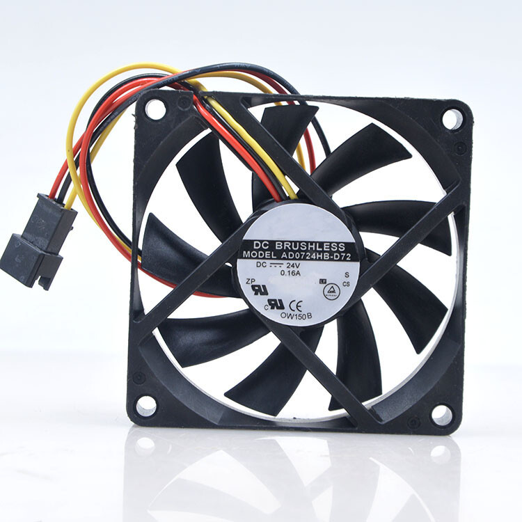 For ADDA AD0724HB-D72 70*70*15MM 7015 24V 0.16A Inverter Cooling fan 3Pin