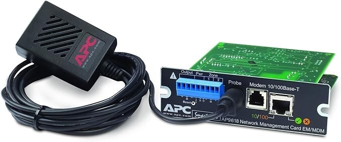 APC AP9618 UPS Network Management Card with Environmental Monitoring