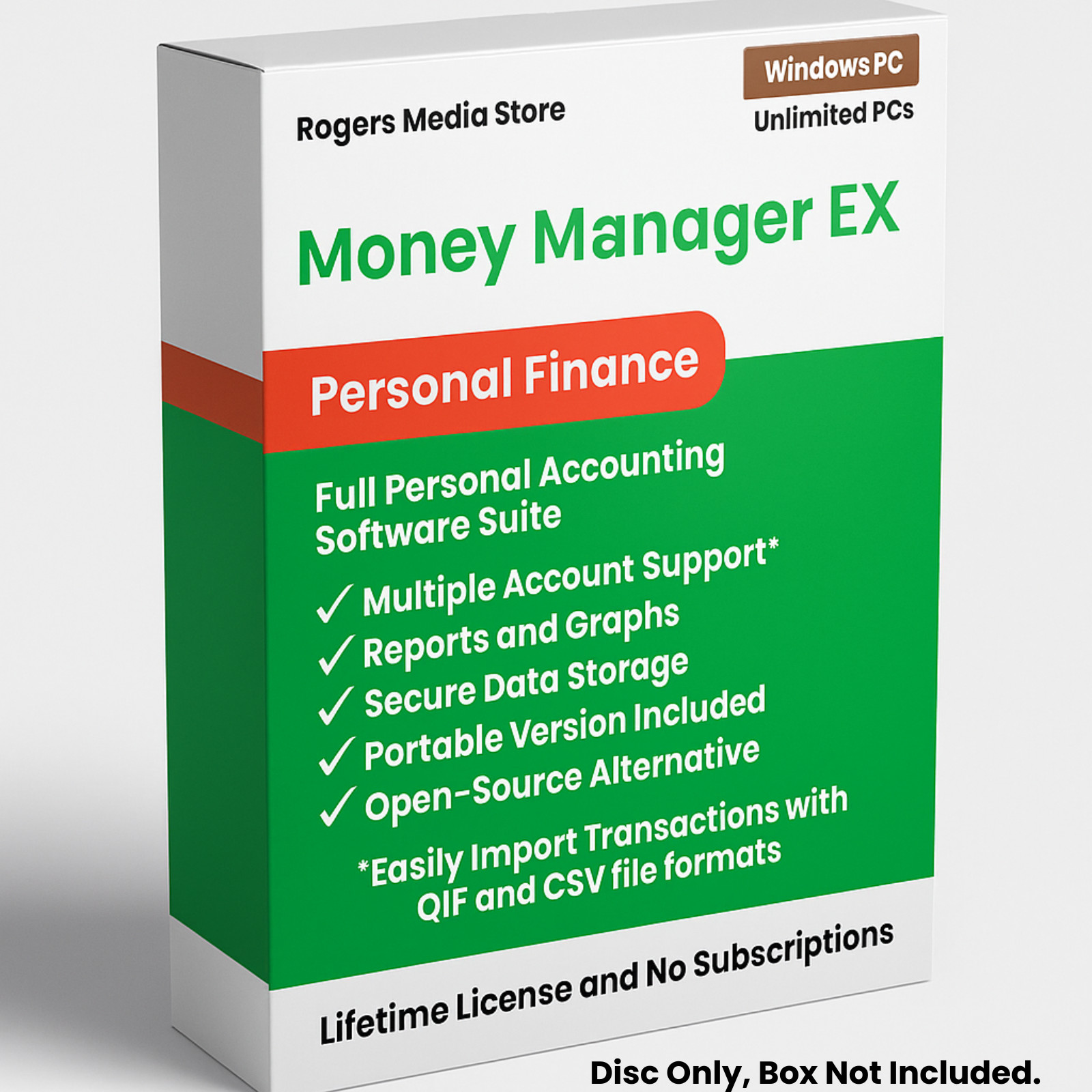 Money Manager Ex - Personal Accounting, Banking And Budgeting Software | CD