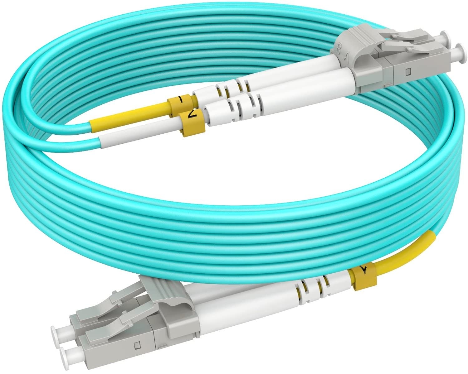 -OM4 LC LC Fiber Patch Cables MMF Multimode, 65ft/20m