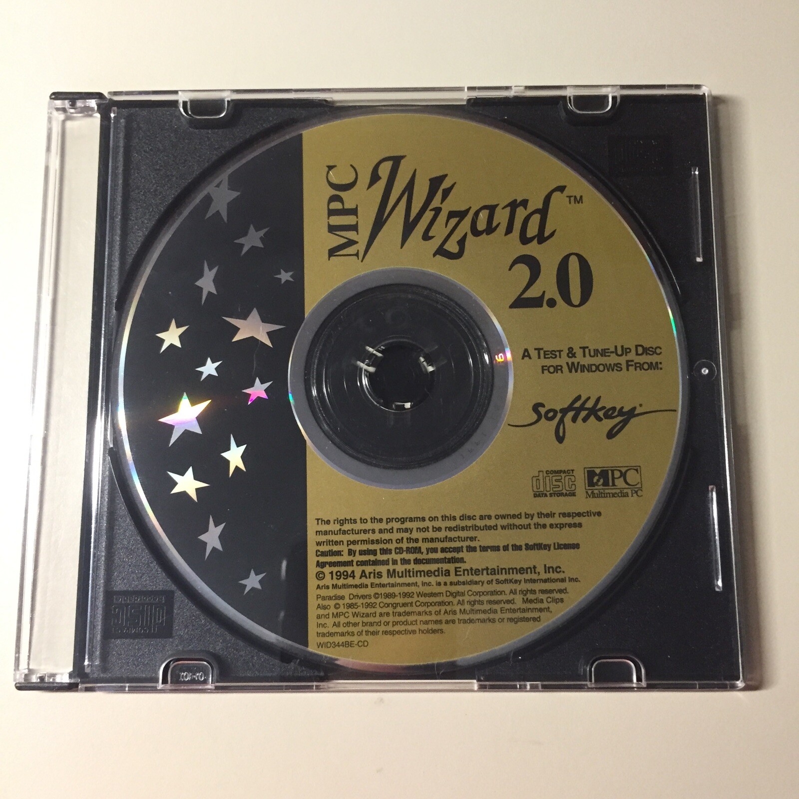 Vintage Softkey MPC WIZARD 2.0 Test Tune Up Disc for Windows CD