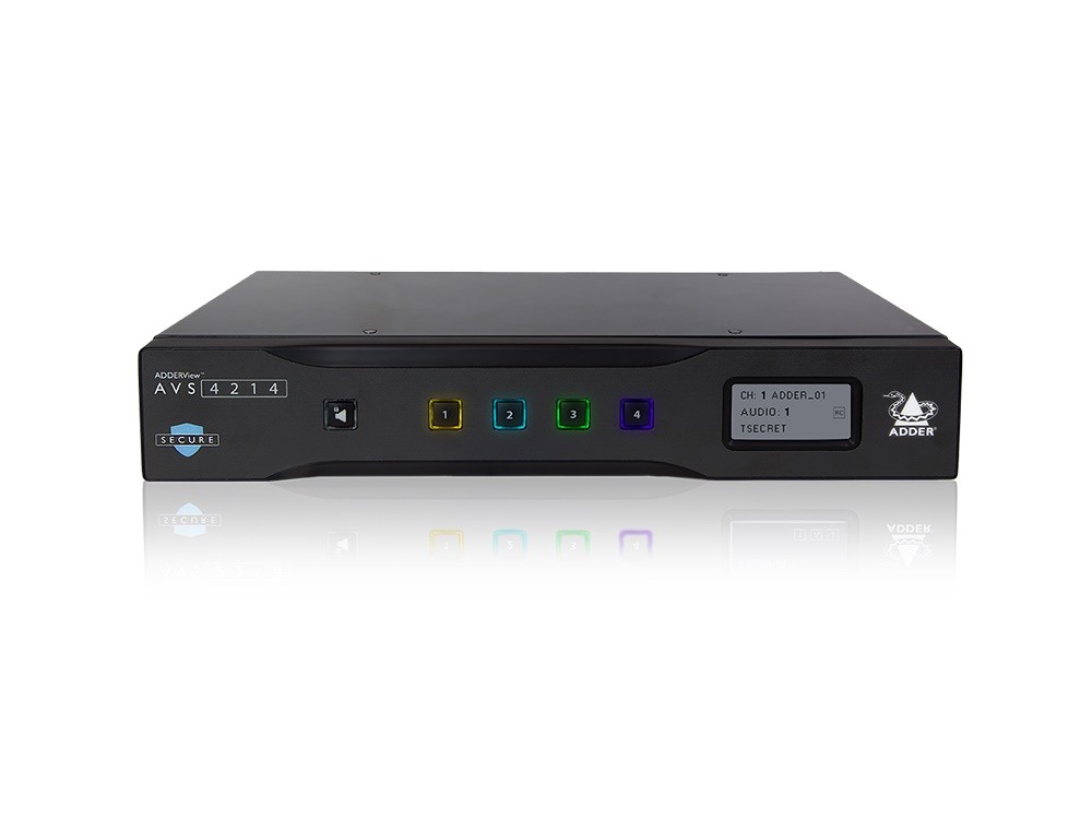 Adder AVS-4214 ADDERView Secure 4 Port DP\HDMI Dual Head Switch