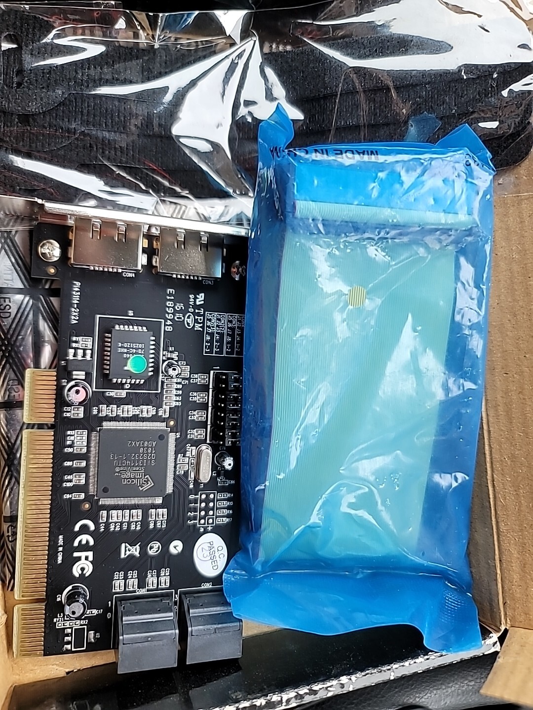 VANTEC 6-Port SATA II 150 PCI Host Card Model UGT-ST310R Raid Controller Parts 